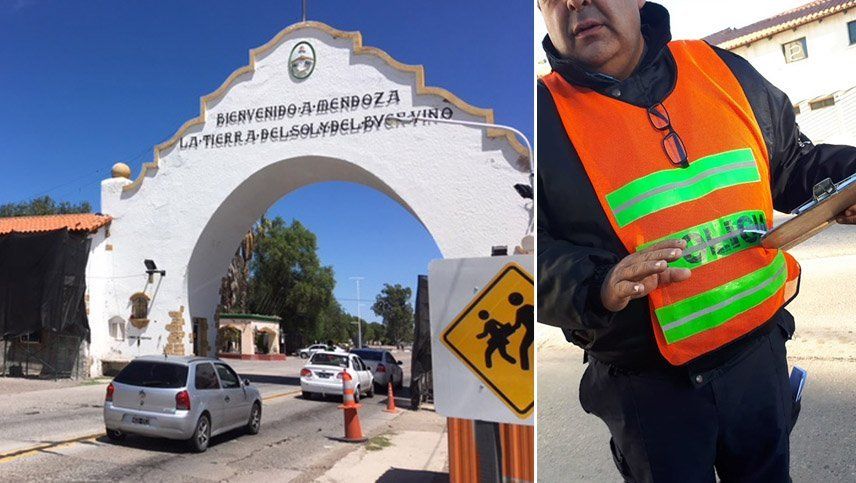 Escracharon a un policía que habría coimeado a una mujer en un control vehicular