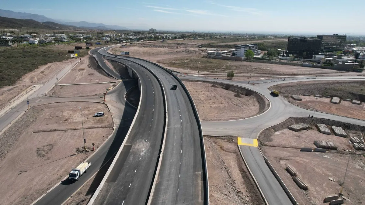 Vista aérea de la nueva Panamericana.