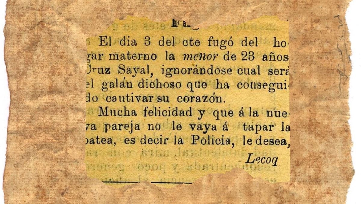 Anuncio de joven que se fugó. Anuncio de joven que se fugó. 