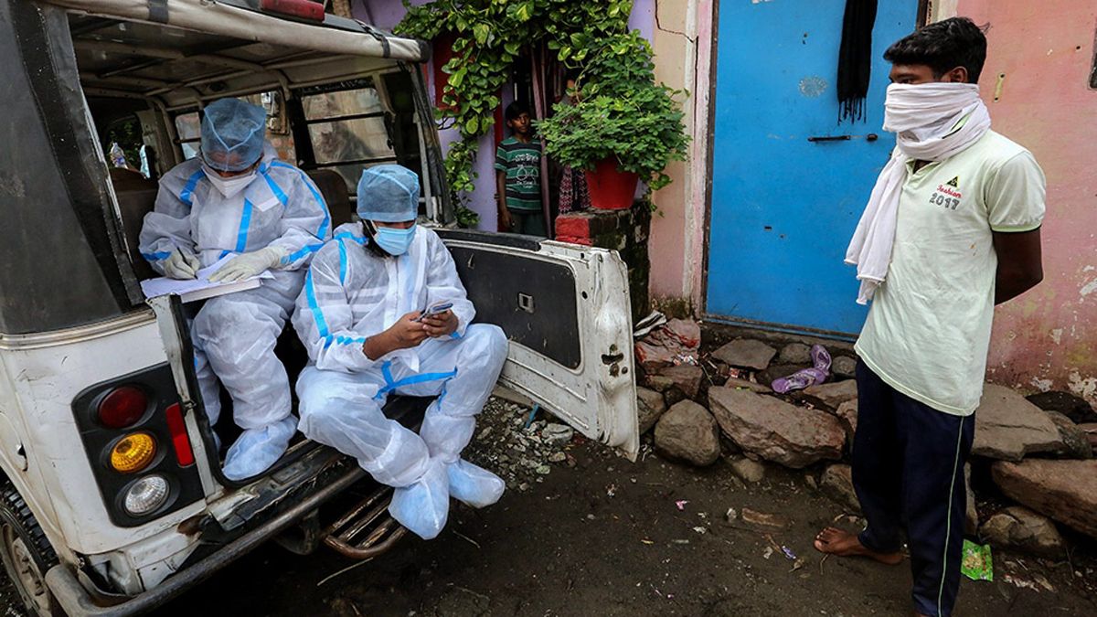 Los casos de coronavirus aumentan en el interior de la India.&nbsp;