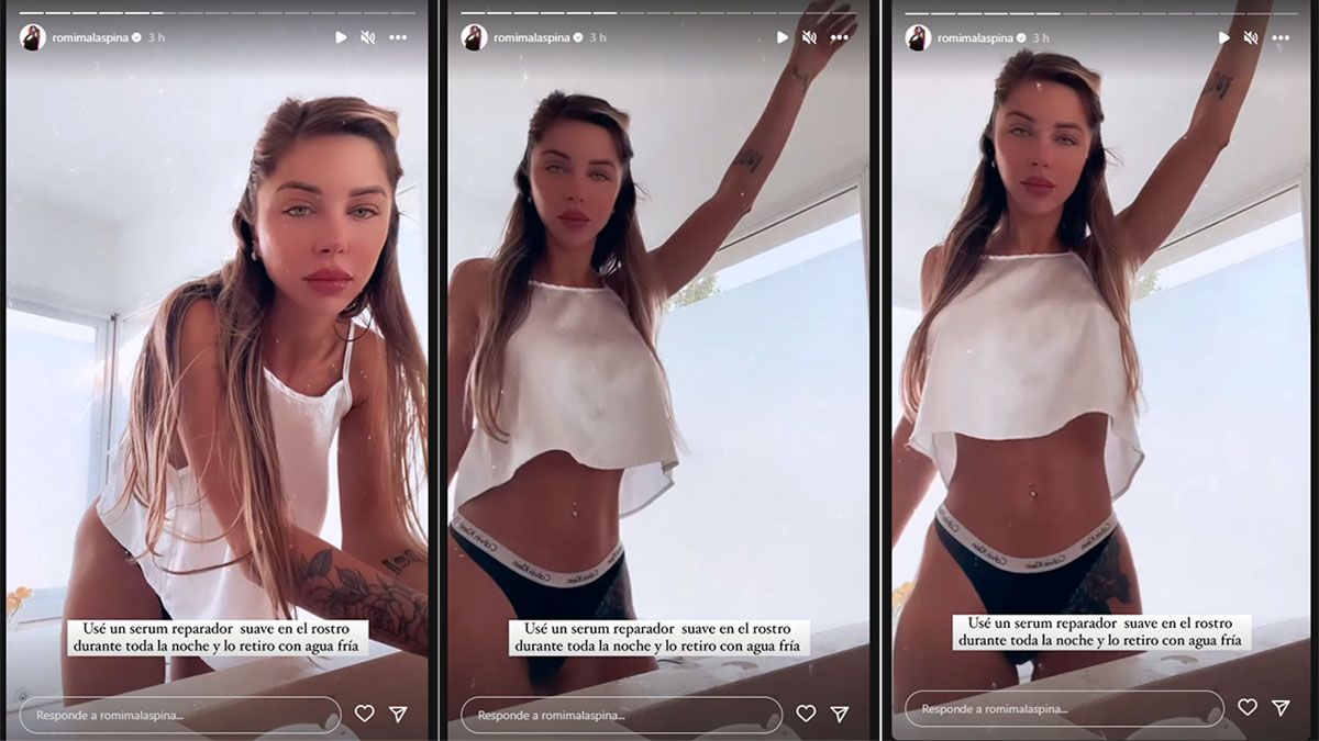 Las historias de la Dj Romina Malaspina que enloqueció a sus followers.