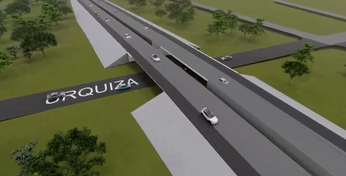 Una de las elevaciones del Acceso Este será en calle Urquiza que atravesará por debajo para unir el Norte y el Sur de Guaymallén. Una de las elevaciones del Acceso Este será en calle Urquiza que atravesará por debajo para unir el Norte y el Sur de Guaymallén.