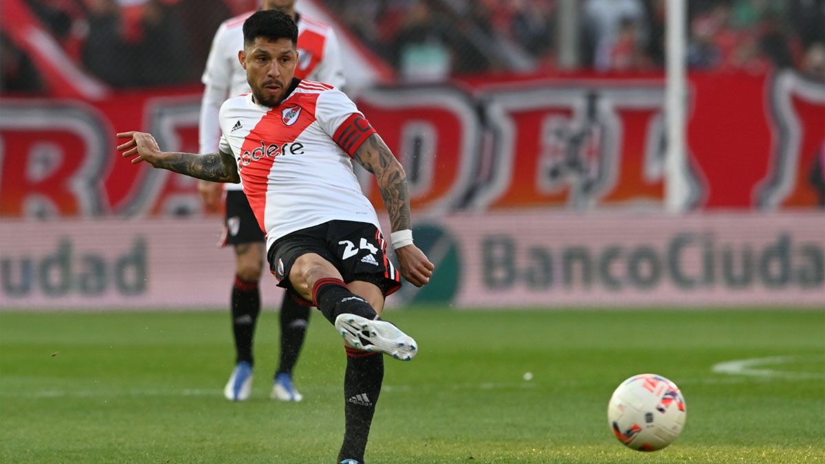 Enzo Pérez salió lesionado ante Independiente y generó preocupación en River