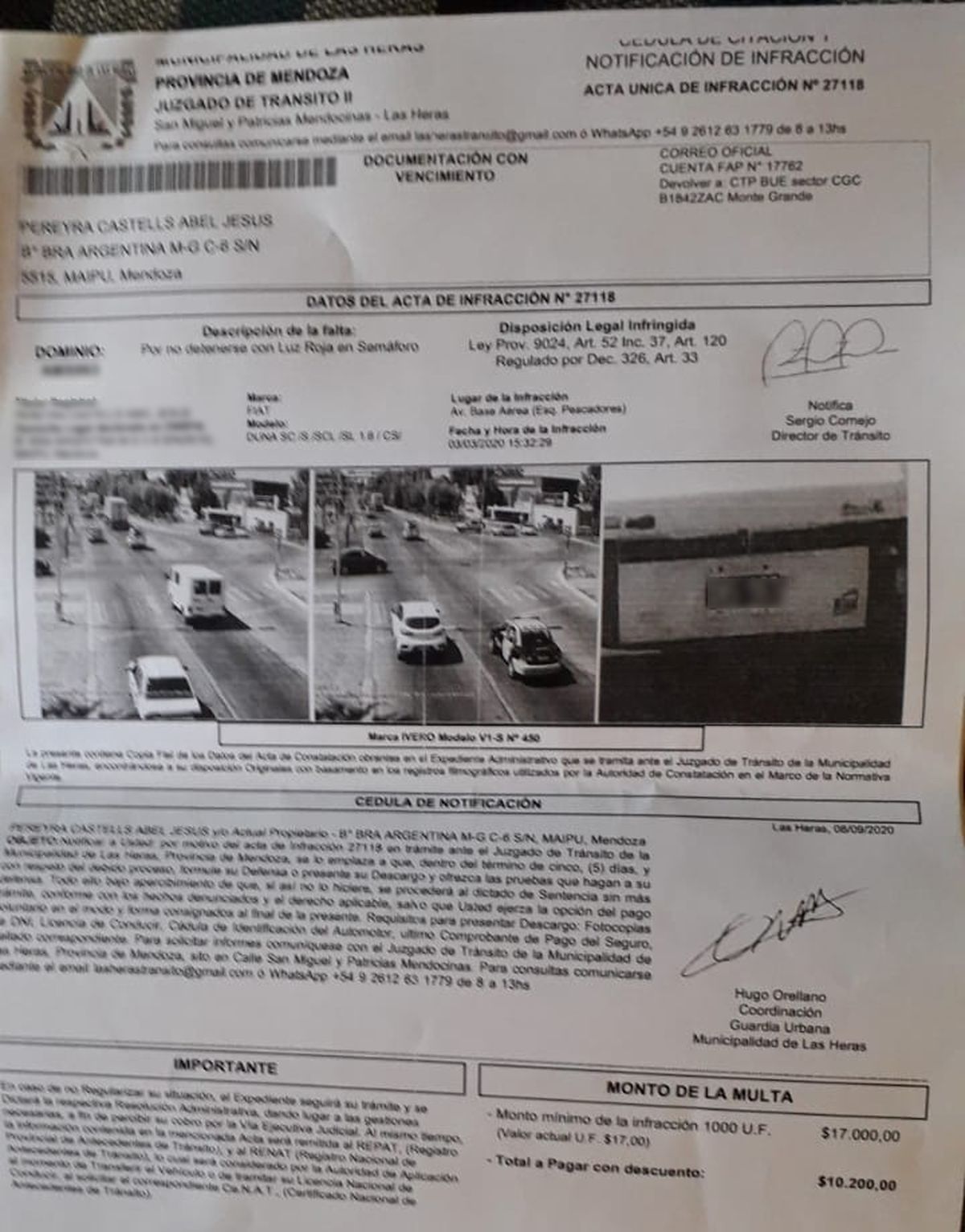 Las faltas de tránsito bajaron en un 80% gracias al sistema de radares y cámaras, según anunciaron desde el municipio.