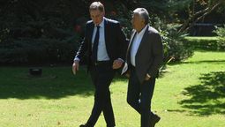 Santilli y Cornejo se encontraron este viernes. Santilli y Cornejo se encontraron este viernes.