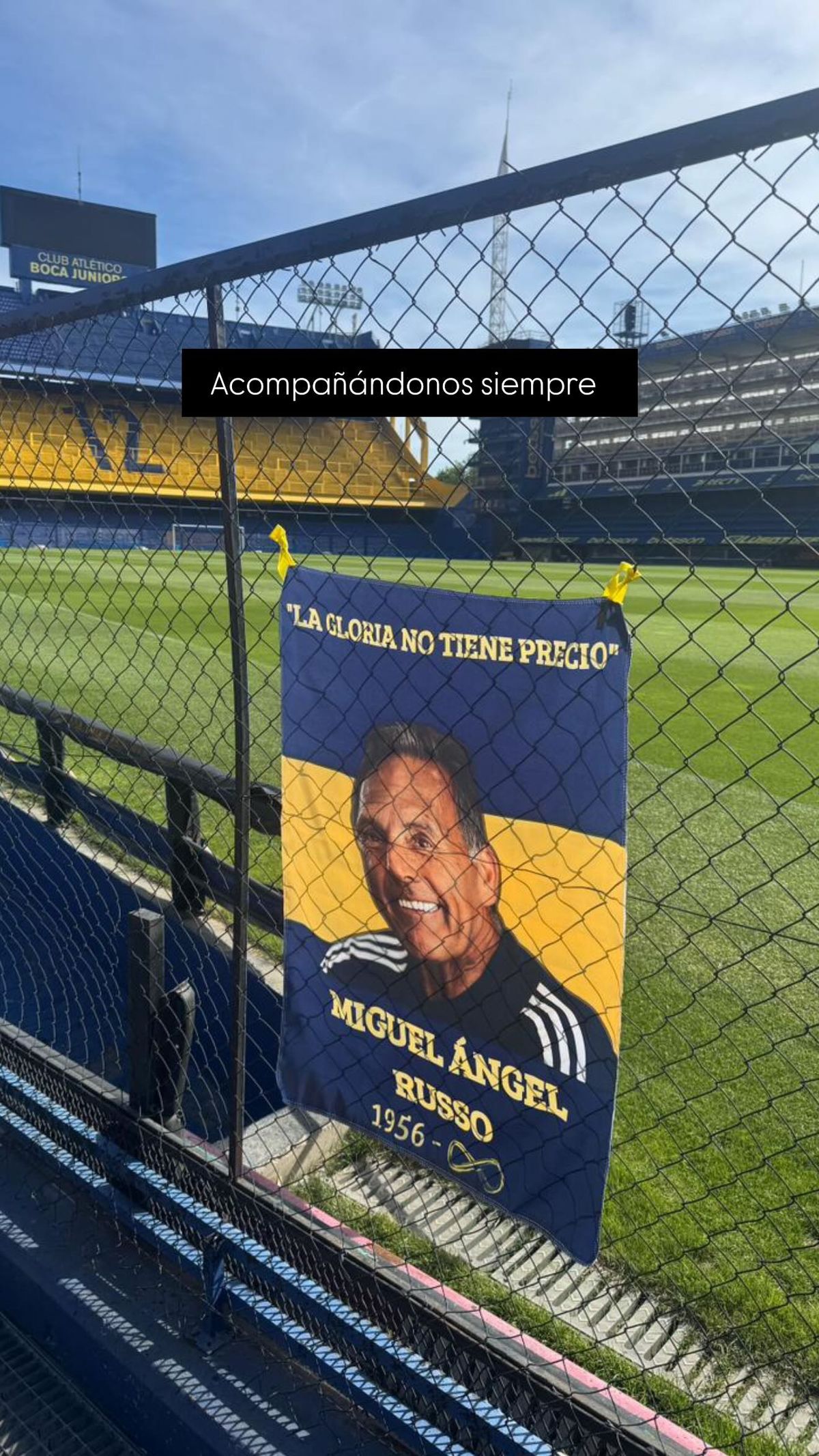 La foto que comparti&oacute; Claudio &Uacute;beda despu&eacute;s de la muerte de Miguel &Aacute;ngel Russo.&nbsp;