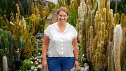 Ana Paula Freire fundó hace 15 años Cactus Mendoza, uno de los 5 viveros mayoristas de cactus y suculentas más grandes del país.