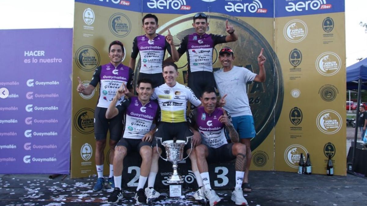 Los ganadores de la Vuelta de Mendoza 2026 fueron Christian Moyano y sus compa&ntilde;eros de la Municipalidad de Guaymall&eacute;n.