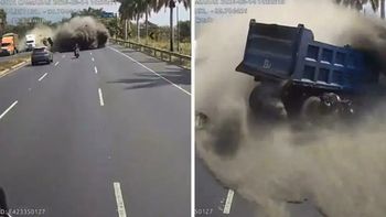 Se conoció el video del violento accidente que dejó 4 muertos en Guatemala