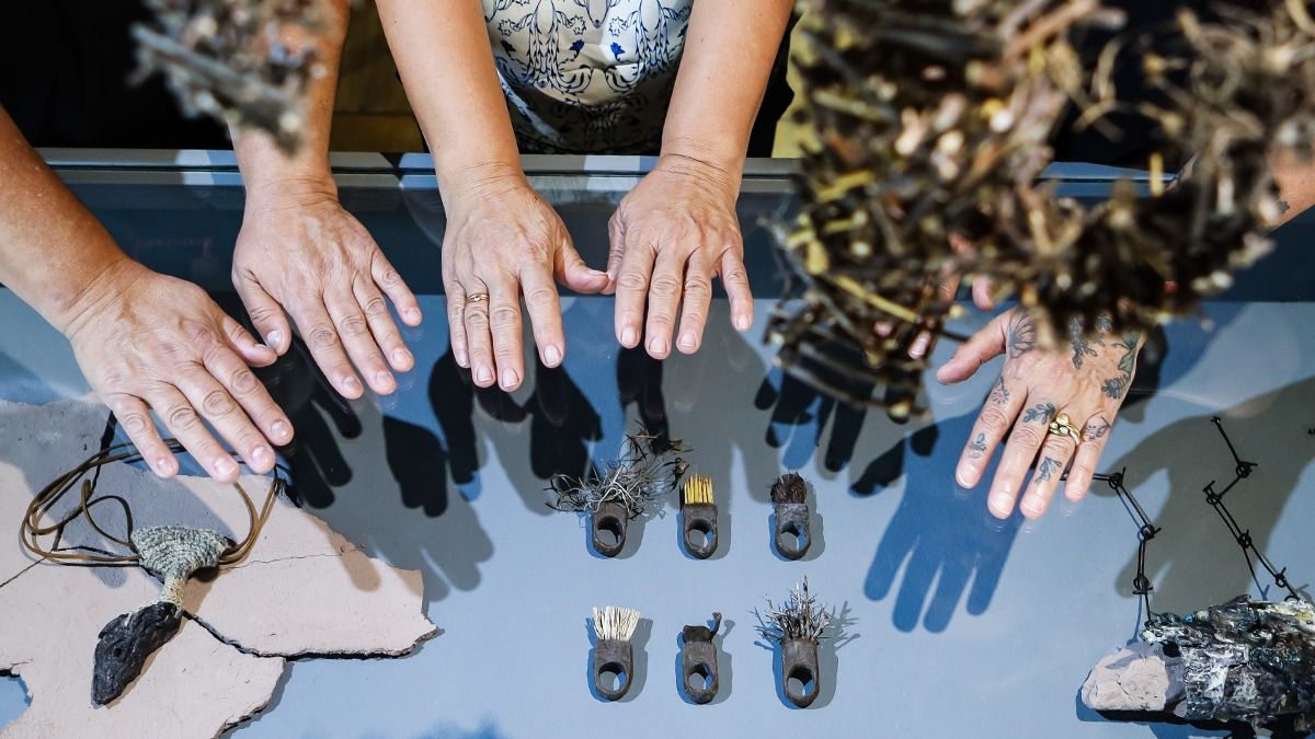 El contacto con la naturaleza de las artistas quedó plasmado en sus piezas que exhiben en el Anexo del MMAMM. El contacto con la naturaleza de las artistas quedó plasmado en sus piezas que exhiben en el Anexo del MMAMM.