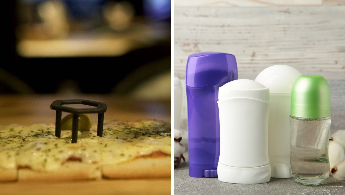 Usando un cosito de la pizza y la tapa de un desodorante, realiza esta sencilla idea de reciclaje