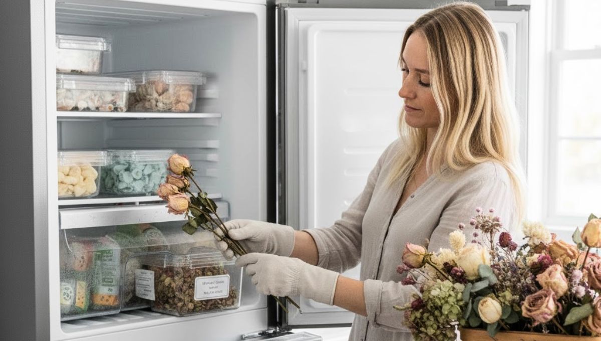 Para qué sirve colocar flores secas en el freezer y por qué se recomienda: truco casero efectivo