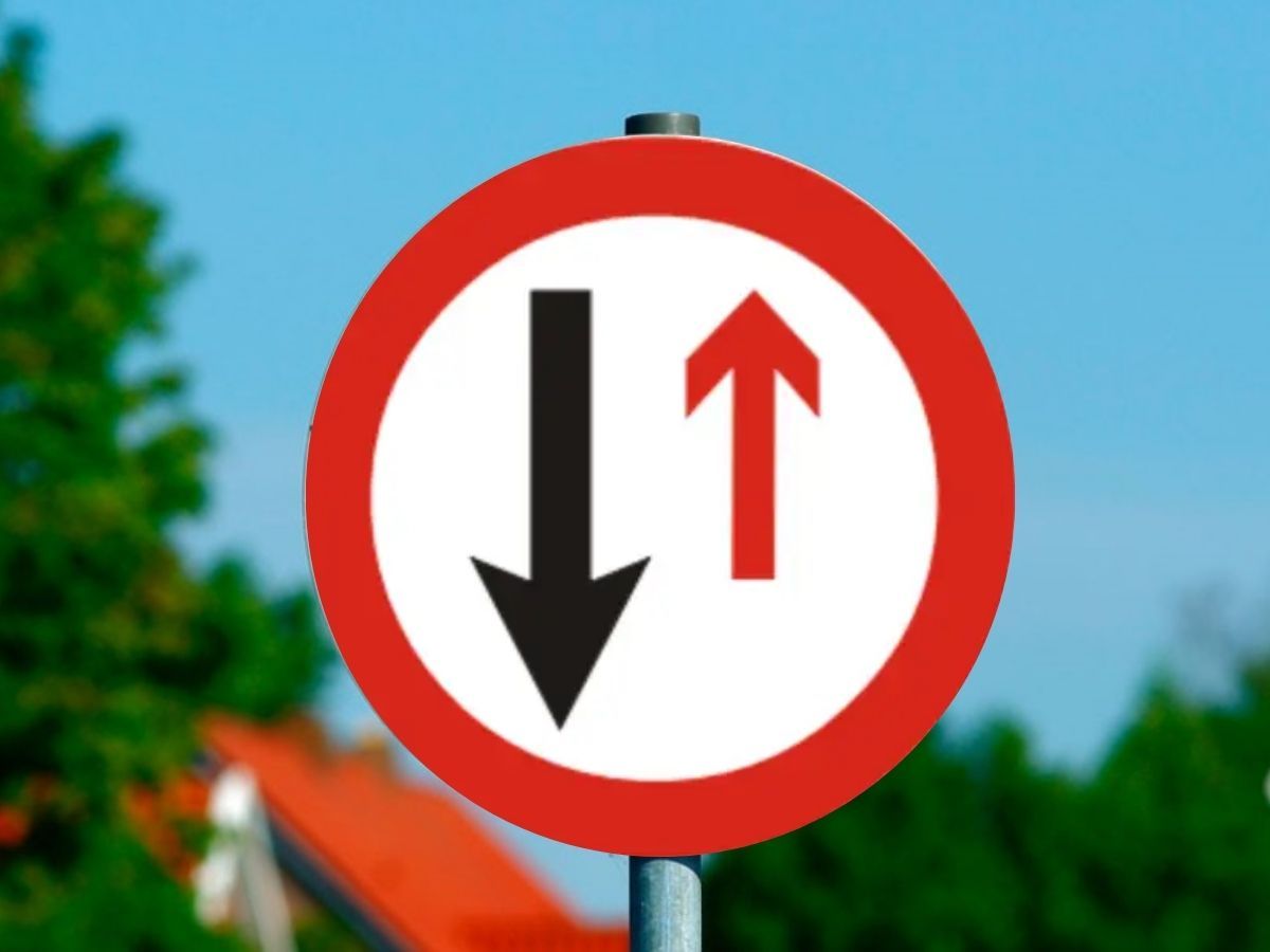 Flecha negra y roja: qué significa esta peculiar señal de tránsito