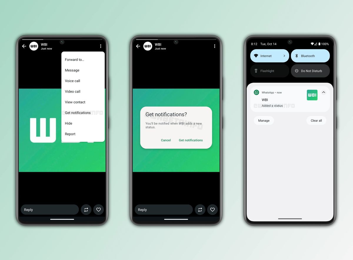 Así puedes activar las notificaciones de actualizaciones de estado en WhatsApp. Foto: WABI Así puedes activar las notificaciones de actualizaciones de estado en WhatsApp. Foto: WABI