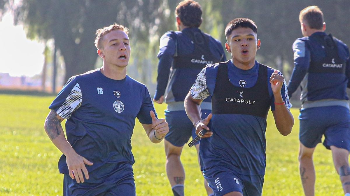 Francisco Maidana junto a Julián Ascasibar en el entrenamiento de la Lepra. Francisco Maidana junto a Julián Ascasibar en el entrenamiento de la Lepra.