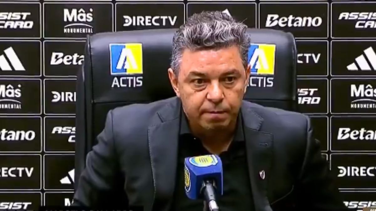 Marcelo Gallardo mostró su bronca luego de la derrota de River ante Rosario Central. 