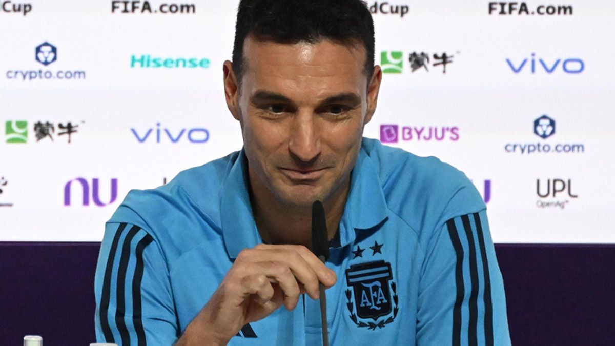 Lionel Scaloni está contento por poder contar con Ángel Di María y Rodrigo De Paul ante Croacia, por el Mundial Qatar 2022.