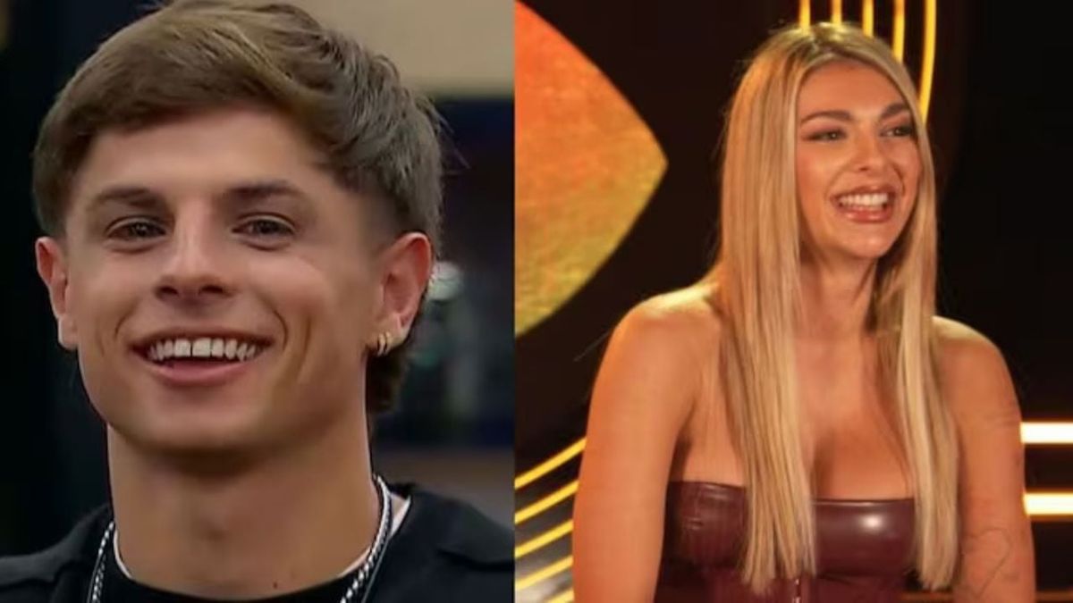 Dos participantes a los besos en Gran Hermano.
