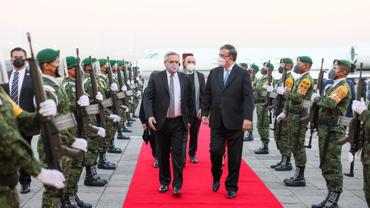 Alberto Fernández en México.