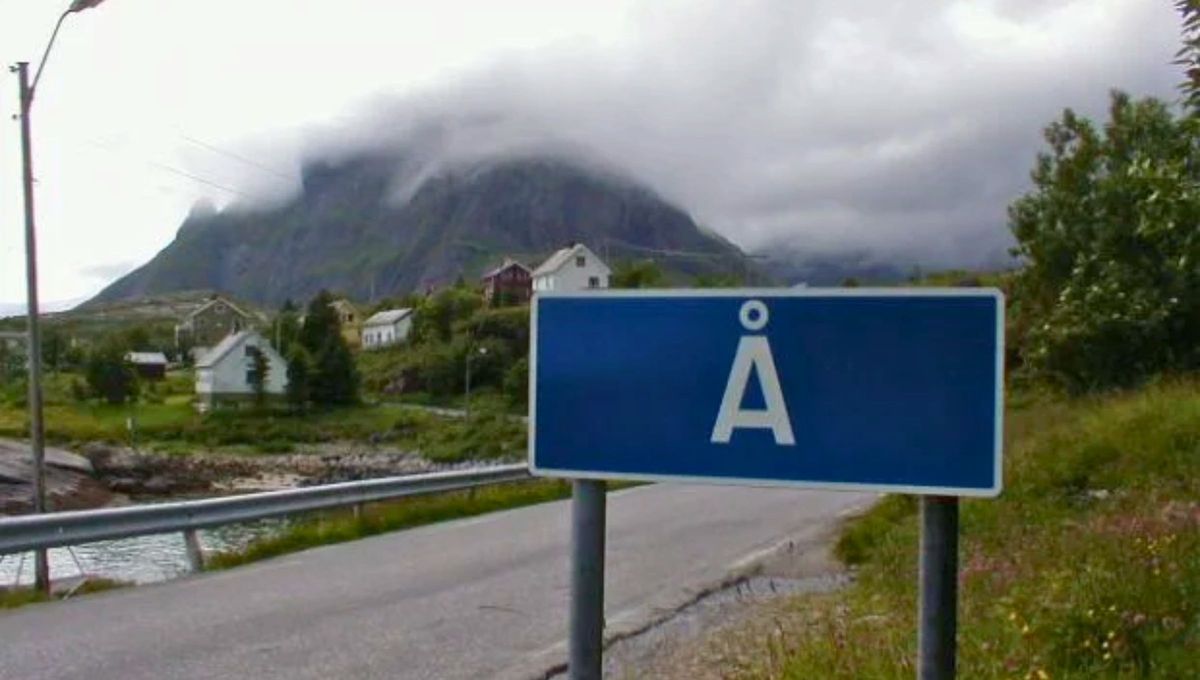Å, así se llama el pueblo con el nombre más corto del mundo y se encuentra en Noruega Å, así se llama el pueblo con el nombre más corto del mundo y se encuentra en Noruega