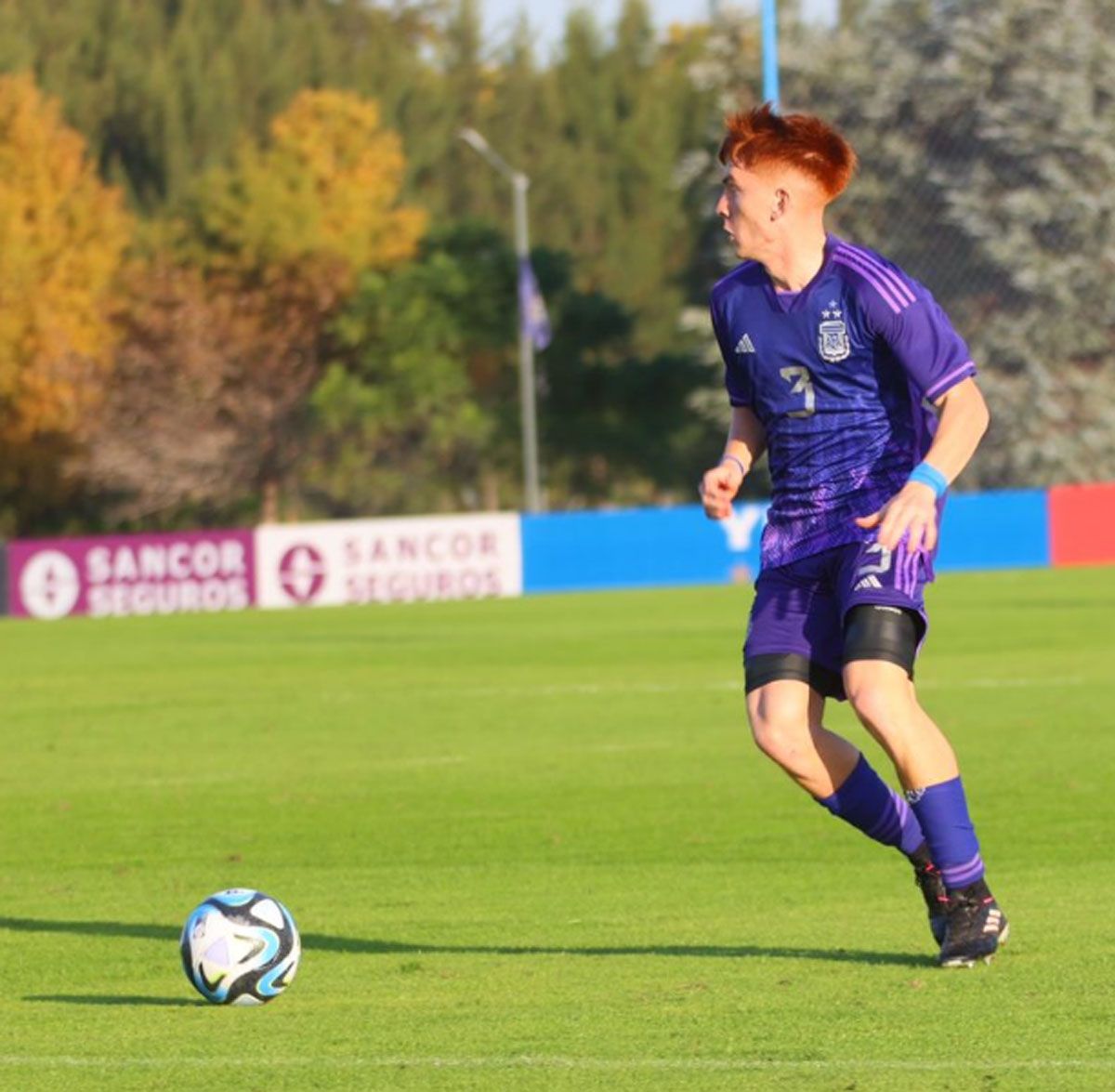 Valentín Barco ingresó en el segundo tiempo ante Dominicana