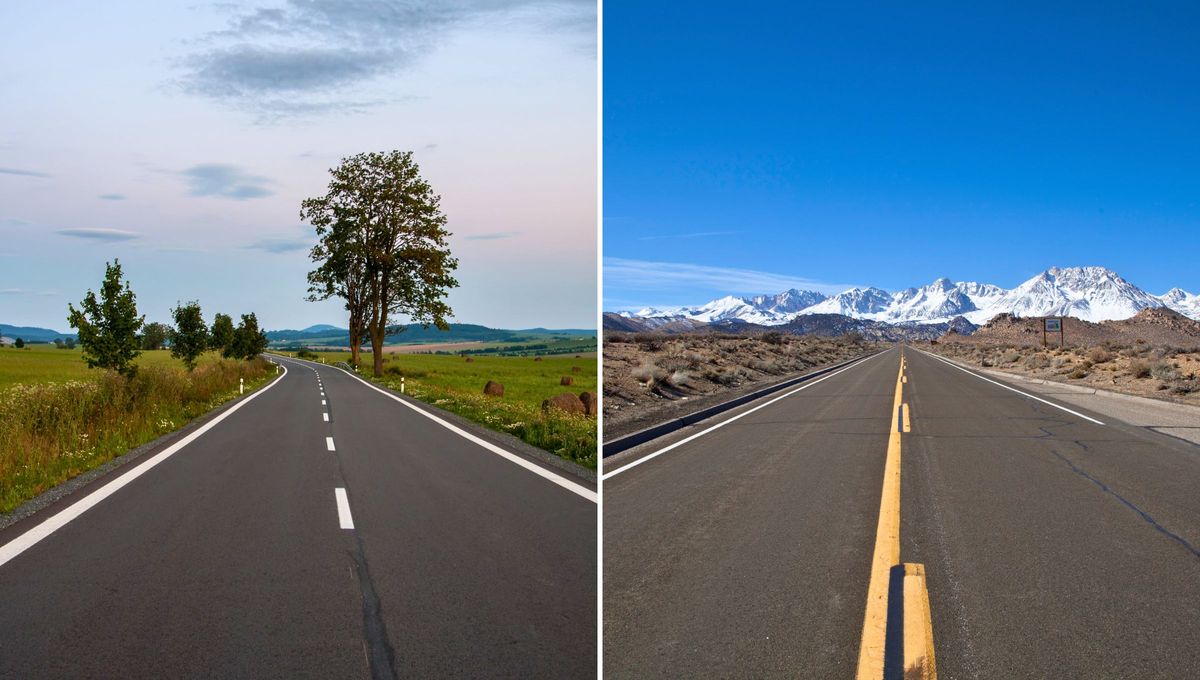 Pocos logran distinguir cuál es la diferencia entre una línea amarilla y otra blanca en la calle o ruta