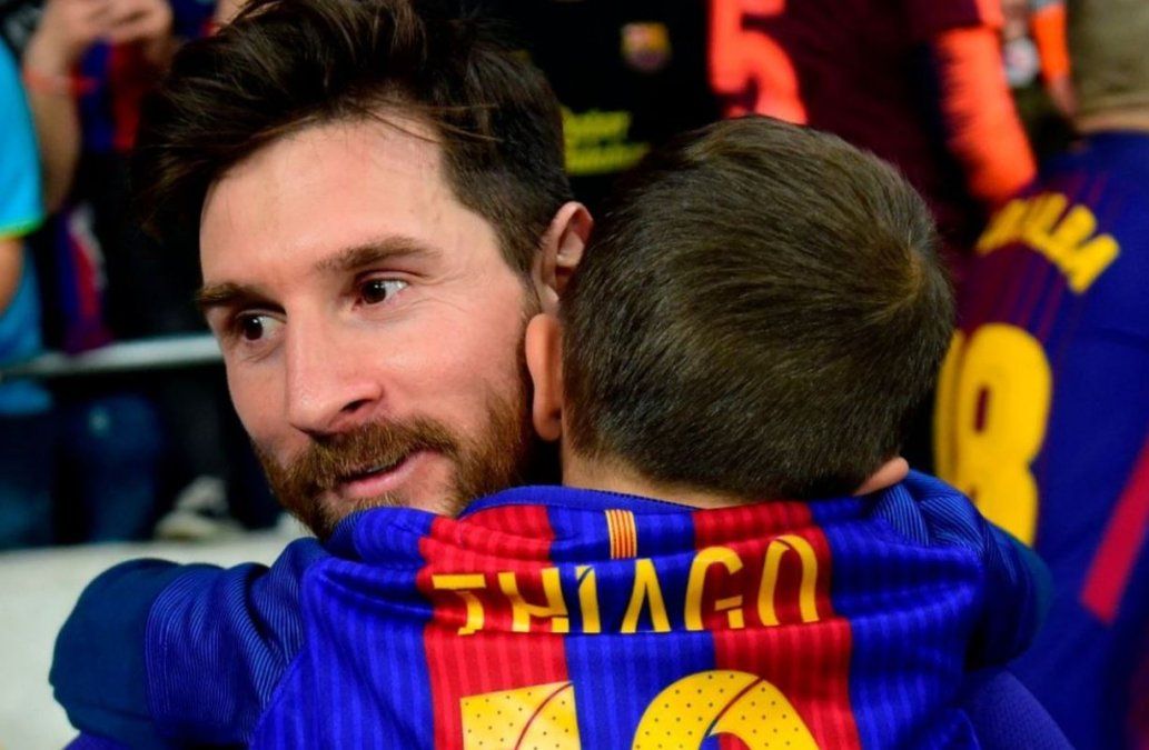 Las fotos de Thiago Messi que recorren el mundo