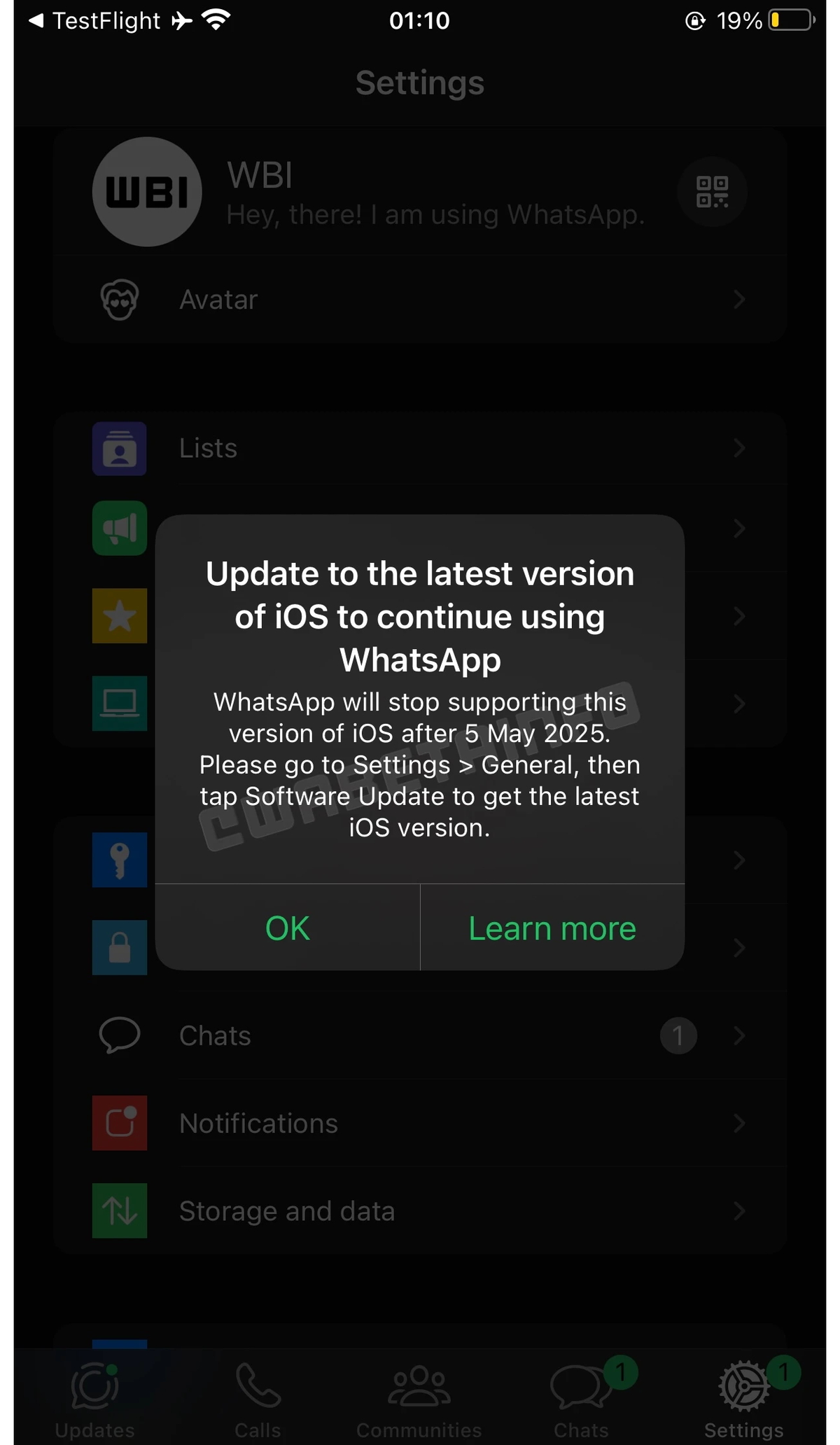Usuarios de iPhone recibieron esta notificación en sus teléfonos. Usuarios de iPhone recibieron esta notificación en sus teléfonos.