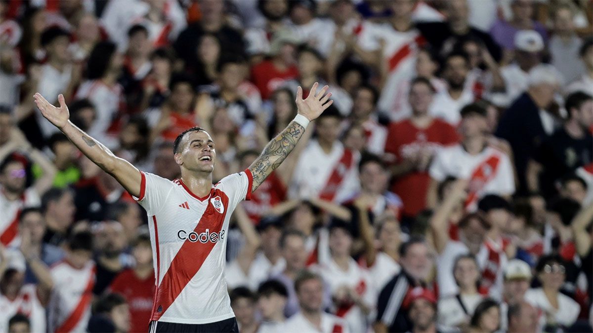 Leandro González Pirez marcó uno de los goles de River ante Gimnasia La Plata.