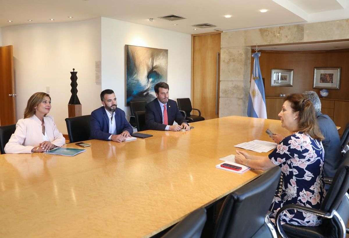 La reunión de funcionarios y empresarios mendocino con la canciller Diana Mondino. La reunión de funcionarios y empresarios mendocino con la canciller Diana Mondino.