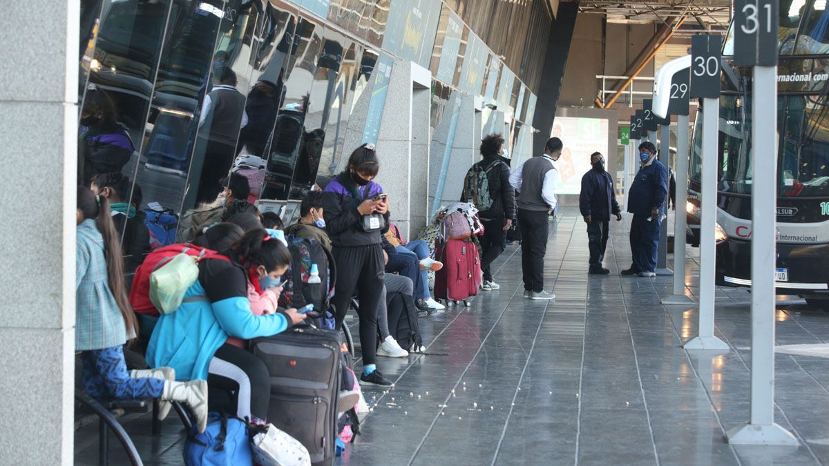 Vacaciones de invierno: aumento de viajeros en la Terminal