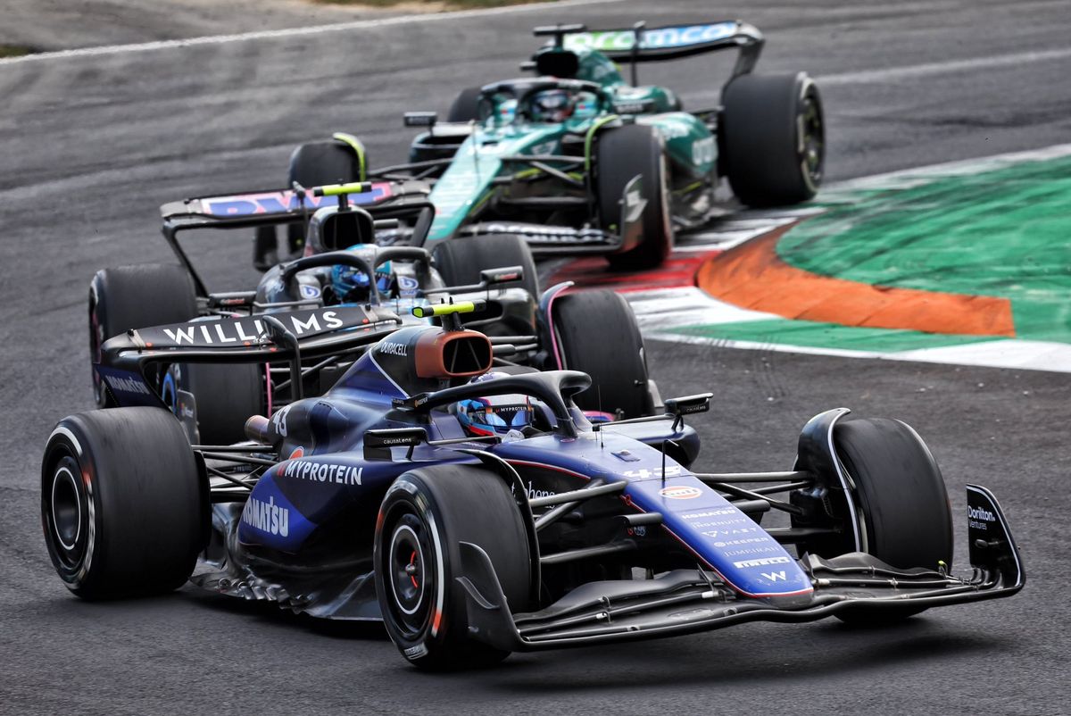 Colapinto en el Williams en Fórmula 1.