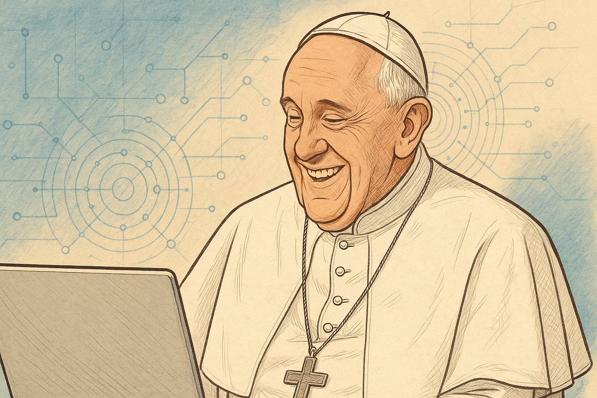 Hasta el último día Francisco usó la red como un puente, no un muro. Hasta el último día Francisco usó la red como un puente, no un muro.