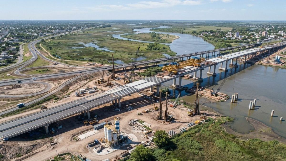 Argentina construye un nuevo puente de 1.3 kilómetros: será el más largo del país cuando esté terminado