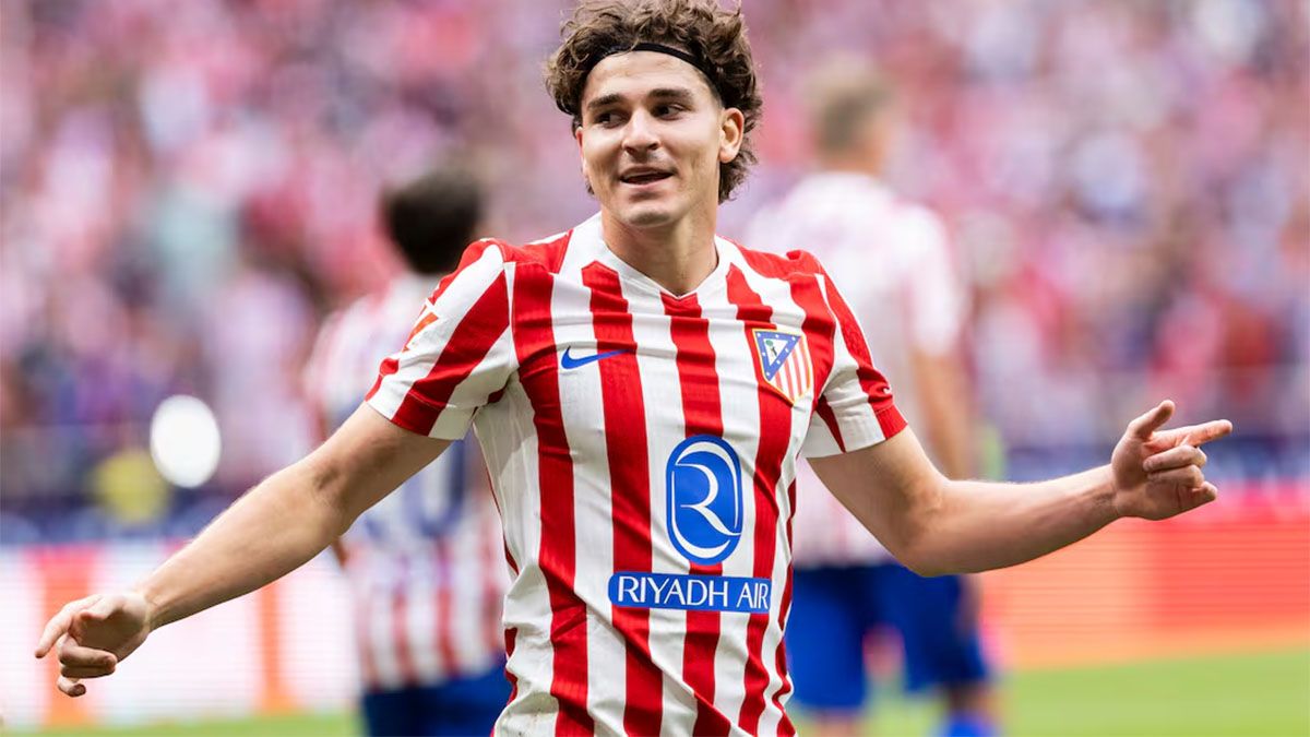 Julián Álvarez fue la gran figura del Atlético de Madrid frente al Real.