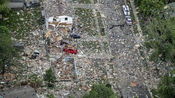 No quedó nada y murió una persona tras la explosión de una casa en Indiana