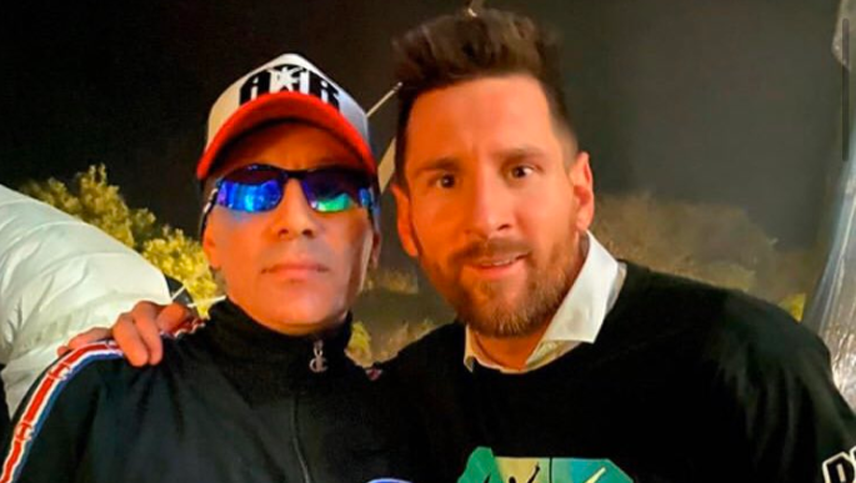 Dos potencias se saludan: el divertido encuentro entre Pablo Lescano y Lionel Messi