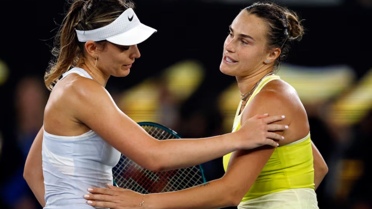 Rivales y amigas: Paula Badosa y Aryna Sabalenka se enfrentaron este jueves en la semifinal del Abierto de Australia.