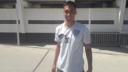 El volante Bruno Liuzzi, uno de los buenos jugadores de Gimnasia y Esgrima.