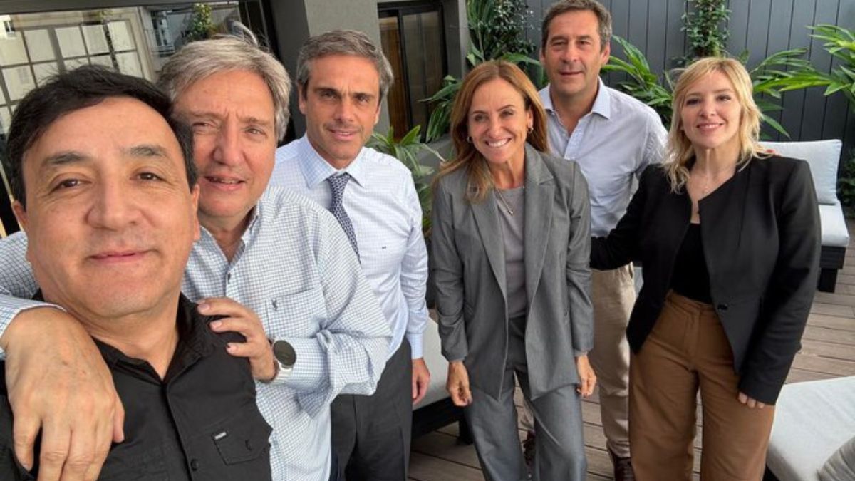 Emir Félix y otros dirigentes del espacio de debate federal, que no quieren discutir nombres de candidatos sino temas que le afectan a las provincias.&nbsp;