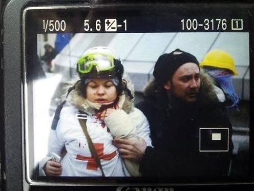 Me muero, el escalofriante tuit de una socorrista baleada en Kiev