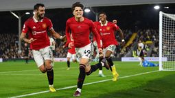 Alejandro Garnacho le dio el triunfo al Manchester United.