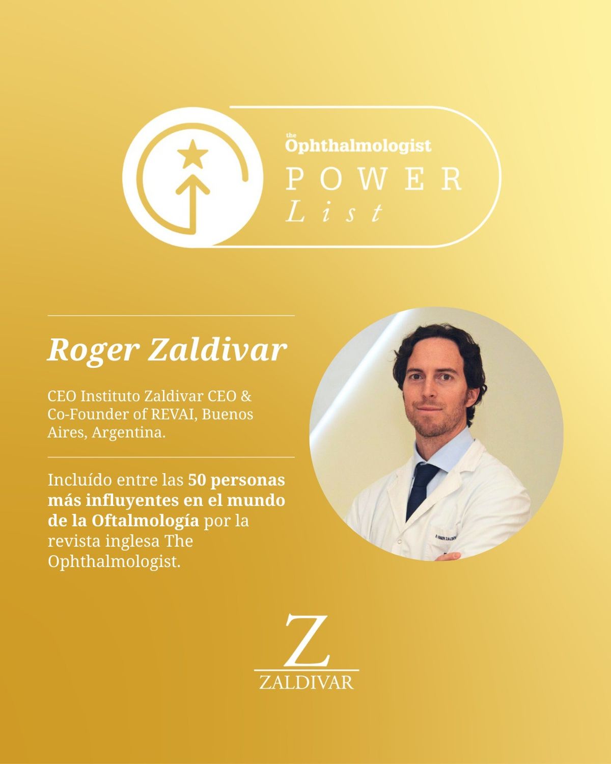 Gracias al desarrollo de tecnologías basadas en inteligencia artificial, Roger Zaldivar fue distinguido por una prestigiosa revista británica. Gracias al desarrollo de tecnologías basadas en inteligencia artificial, Roger Zaldivar fue distinguido por una prestigiosa revista británica.