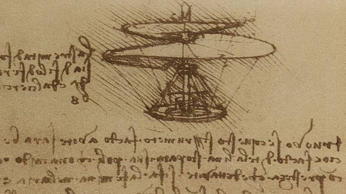 Leonardo Da Vinci fue un precursor de la aviación que dejó cientos de prototipos basados en la naturaleza.