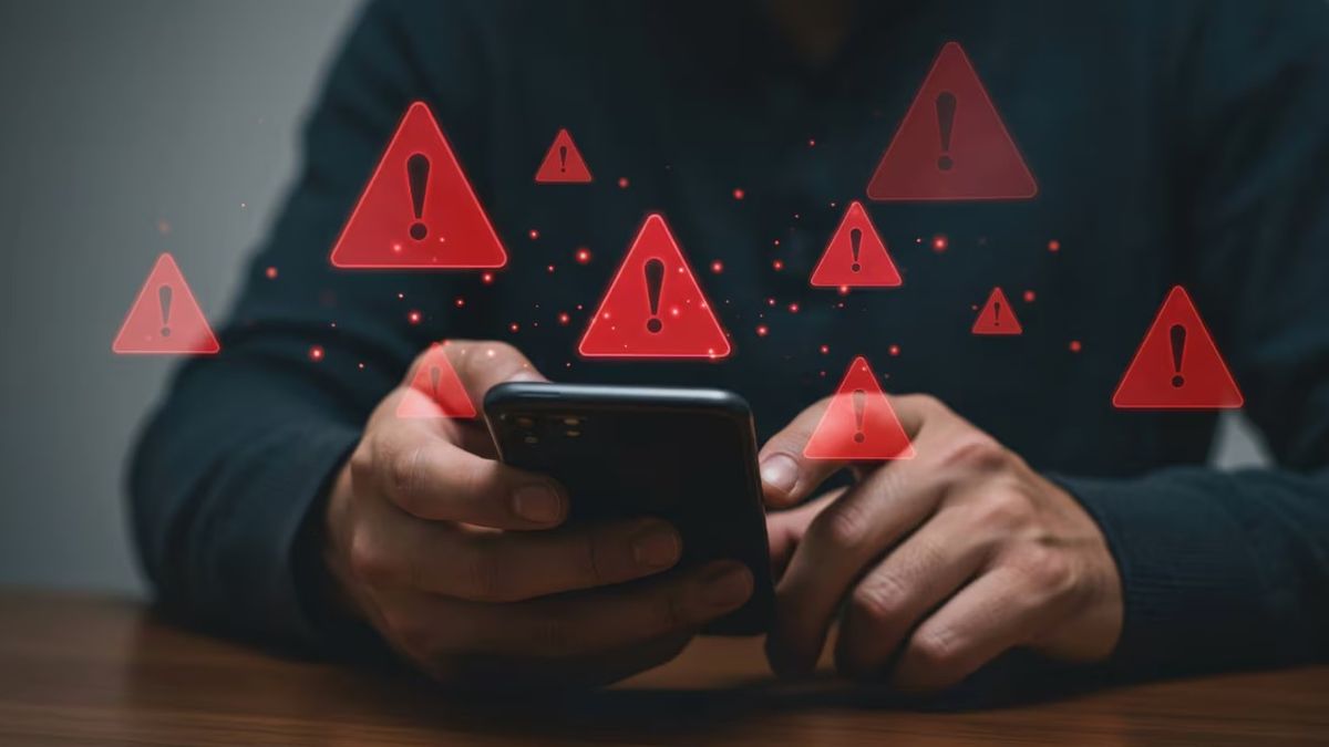 Símbolo. Si te aparece una N mayúscula en el celular