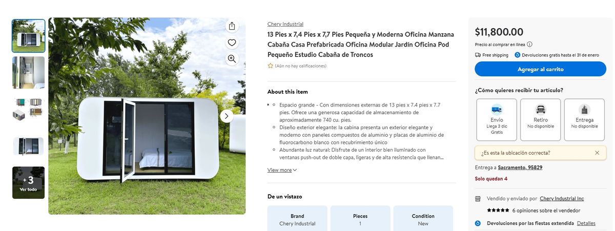 Walmart tiene esta casa pequeña a un precio inigualable. Walmart tiene esta casa pequeña a un precio inigualable.