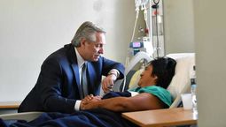 El presidente Alberto Fernández visitó a la dirigente social Milagro Sala, quien se encuentra internada afectada por una trombosis