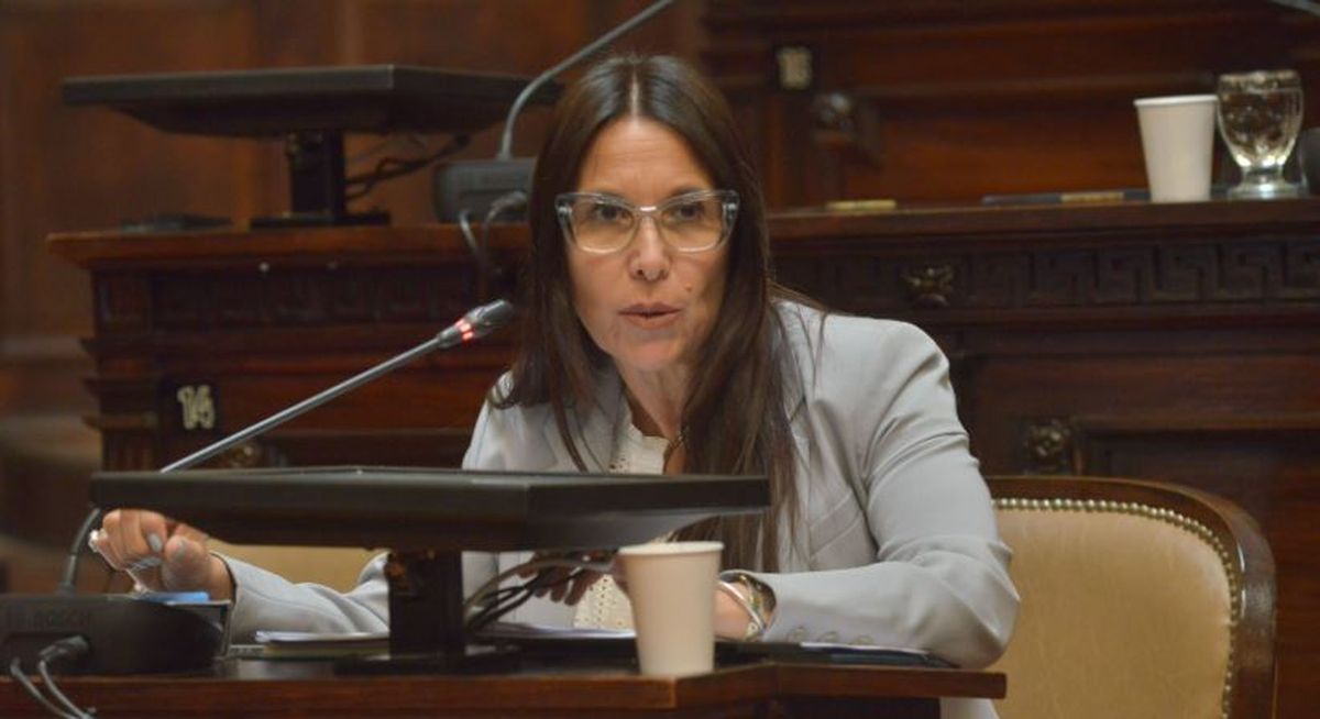 La senadora del PJ Mercedes Derrache.