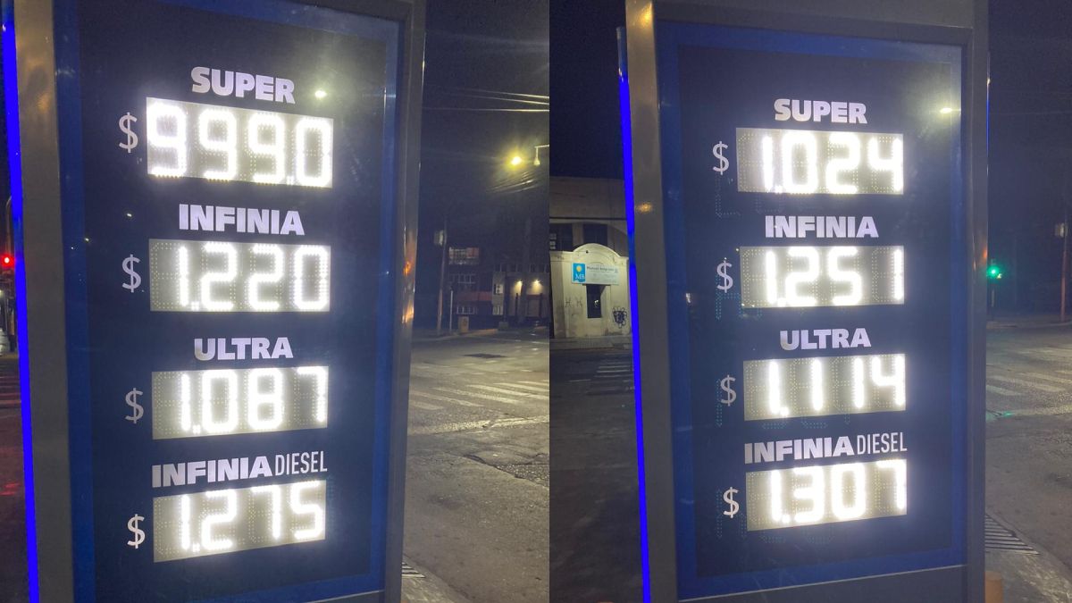 De $999 se fue a $1024 el litro de nafta súper en las estaciones YPF. De $999 se fue a $1024 el litro de nafta súper en las estaciones YPF.