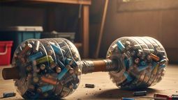 Las pilas que tienes usadas en casa valen oro: así puedes transformarlas en una mancuerna de gimnasio casera